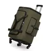 Bolsa de Carrinho com Rodas Universais Removíveis, Bolsa de Viagem de Grande Capacidade, Bolsa de Bagagem Dobrável com Rodas, Bolsa para Roupas de Viagem de Negócios