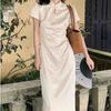 En Stock, Directo del Fabricante, Nuevo Vestido Cheongsam Mejorado de Estilo Chino, Nuevo Modelo de Primavera/Verano, Elegante Vestido Jacquard