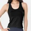 Chaleco deportivo sin costuras de espalda cruzada con almohadillas en el pecho, adecuado como prenda exterior, chaleco de yoga, ropa de yoga fitness, sujetador deportivo a prueba de impacto para correr