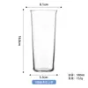 Vaso de Whiskey Ultra Delgado de Alto Borosilicato, Vaso Mezclador Específico para Bar, Vaso de Cerveza de Gran Capacidad, Vaso de Tubo Recto, Vaso Simple con Borde Invertido
