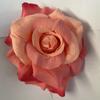 Cabeza de flor rosa Fengyan de tamaño pequeño, tela cepillada, simulación de flor seca, flor decorativa para salón de bodas, decoración para sala de estar interior