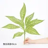 Planta Artificial Folha Listrada de Zebra de 9 Cabeças Flor Artificial Planta Verde Decoração de Parede Arranjo de Flores Folhas Parede de Plantas Acessórios para Parede de Plantas Verdes