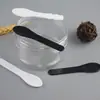Direto da Fábrica Colher Cavadora de Cauda Reta Cosmética Colher de Cauda Ondulada Única de PP Colher para Creme para Olhos Creme Facial Leite Branco Durável
