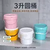 Produção de baldes redondos de 3 litros, baldes plásticos com tampas, baldes para ração de cachorro, baldes de embalagem e baldes para pellets