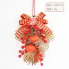 Flores Artificiais para o Ano do Cavalo, Frutas Vermelhas de Azevinho, Enfeites Pendentes de Frutas da Fortuna, Decorações de Porta, Laço Estilo Chinês