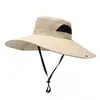 Sombrero de pescador tipo cubo plegable con ala para el sol, sombrero de protección solar de secado rápido a prueba de salpicaduras, sombrero de ala ancha para hombre, sombrero de cubo para hombre