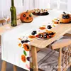 Toalha de Mesa Transfronteiriça, Enfeites de Abóbora de Halloween, Toalha de Mesa de Luxo, Decoração Inovadora para Casa Interior, Bandeiras Personalizadas