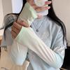 Mangas de Hielo Degradadas para Mujer Verano 2024 Nuevas Mangas de Seda de Hielo Anti-UV Sueltas Finas para Conducir y Ciclismo Mangas Guantes de Protección Solar