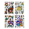 Pegatinas Lindas de Niña Espacial para Cuaderno Planas Adhesivas Lindas para Niños DIY Pegatinas para Taza de Agua Funda de Teléfono Versión Q