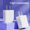 Carregador Padrão EUA 5V2A Certificado Ce/Fcc Carregador de Celular Padrão Europeu Adaptador de Energia Universal para Eletrodomésticos USB