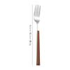 Ins vento transfronteiriço aço inoxidável imitação cabo de madeira talheres faca de bife ocidental garfo colher terno coreano Amazon