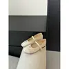 Zapatos Mary Jane para Mujer 2026 Primavera Nuevo Estilo Punta Redonda Correa Única Planos Estilo Suave Zapatos de Cuero de Moda