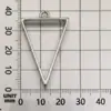 Marco Geométrico Hecho a Mano DIY Aleación Hueca Resina Colgante Forma de Corazón Gota de Agua Forma de Estrella Colgante Accesorios de Joyería