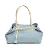 Bolso de hombro informal de mezclilla para mujer, de gran capacidad y combinable, para la primavera de 2025.