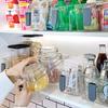 Caixa organizadora alta com alça caixa de armazenamento de lanches para armário de cozinha transparente gaveta de geladeira crisper para frutas e legumes