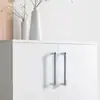 Venda Direta de Fábrica Francês Alto Padrão Luxo Leve Multicor Prata Galvanizado Móveis Gaveta Armário Porta Pequena Puxador Puxador de Guarda-Roupa