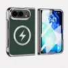 Adecuado para iPhone Duo, funda de teléfono plegable electrochapada, compatible con MagSafe, con adsorción magnética integrada y protección contra caídas