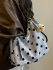 Bolsa Grande de Estilo Coreano Shuai Mi Home para Mujer, Bolso de Hombro, Nuevo Bolso de Lona con Lunares 2026, Bolso Tote de Hombro Cruzado