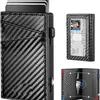 Amazon Ultra-delgado 80% de descuento Portatarjetas tipo flip Estuche metálico emergente para tarjetas Cartera multifuncional con ranura para identificación para hombres
