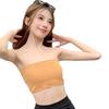 Verão uma palavra- oca- out cruz volta tubo top das mulheres de látex um- peça copo strapless sexy push up embrulhado peito