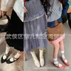 Zapatos Cruzados Mary Jane de Piel de Caballo para Mujer, Planos de Boca Baja, Nuevos Productos de Primavera, Tacones Planos Redondos Completamente de Cuero, Zapatos Planos Bajos para Mujer