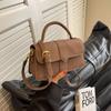 Bolsa quadrada pequena de alta textura, simples e requintada, para Outono e Inverno, moda feminina, versátil, de ombro, transversal, sob o braço, modeladora, bolsa de mão