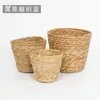 Arreglo de Flores de Paja Cesta de Flores Tejida Cubo de Abrazo de Oso Ramo Floristería DIY Floral Hecho a Mano Cesta de Regalo para Cumpleaños Festividad