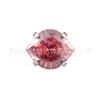 Pendientes de Titanio F136 Ojos de Ángel Remolino Degradado Circonita Base Redonda Clavos para Hélice de Oreja Aleación de Titanio G23 Joyería para Perforación Cabeza