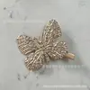 2026 Novo Presilha de Cabelo Estilo Coreano com Laço de Strass para Mulheres, Presilha Lateral com Flor de Pérola, Presilha Bico de Pato Acessório de Cabelo