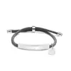 Pulsera Personalizada con Logo de Publicidad Transfronteriza, Pulsera Trenzada de Acero de Titanio Grabado con Corazón Diagonal Multicolor para Regalo Navideño