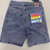 Jeans para chico grande Y2K de comercio electrónico transfronterizo pantalones bordado de dibujos animados hip-hop jeans holgados marea masculina