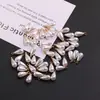 ABS Alto Brillo Tapa de Cobre Forma de Gota de Agua Perla de Imitación Colgante DIY Hecho a Mano Pulsera Collar Joyería con Cuentas Material Accesorios