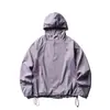 Ropa para Hombre Beijie 2026 Verano Nuevo Sudadera con Capucha Ligera de Ocho Colores con Cremallera Media Manga Larga