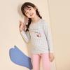 Roupas Íntimas de Algodão com Lycra Outono para Meninas Yingbron Roupas Quentes de Outono Calças de Outono Roupas de Casa para Crianças Conjunto Básico de Pijama