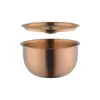 Tigela de Ovo Cozido para Bebê de Aço Inoxidável 304 com Tampa, Tigela para Cozinhar Pudim de Ovo, Tigela Doméstica Resistente a Altas Temperaturas para Arroz Cozido, Caneca para Ensopado, Ensopado à Prova d'Água