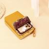 Bolso para teléfono móvil de estilo coreano, cartera para mujer, monedero largo de PU, mini bolso multifuncional, bolso de hombro, bolso cruzado