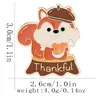 Aliexpress Moda Novo Produto Desenho Animado Peru Esquilo Abóbora Broche Criativo Fofo Personalizado Liga de Zinco Gotejamento de Óleo Emblema Acessórios