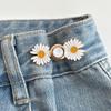 Ferramenta de aperto de cintura de jeans de flor, calças alteradas para pequeno pino de fivela de aperto de cintura botão de ajuste de fivela de pino de cintura