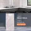 Papel de Parede de Placa de Alumínio-Plástico Autoadesivo Impermeável e à Prova de Umidade Decoração de Parede Cozinha Banheiro À Prova de Óleo e Adesivos de Azulejo Mármore