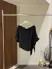 [Primer Lanzamiento] Trece Líneas Verano Cobre Amoníaco Seda Hombro Asimétrico Abertura Lateral Uso Bidireccional Corte Relajado Top Versátil para Mujer Csa895