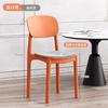 Habitación de Alquiler Mesa de Comedor Taburete de Plástico Silla de Comedor para el Hogar Apilable Taburete Engrosado Hogar Fuerte y Duradero Silla para Sala de Estar