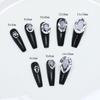 Dongzhou Crystal Transparent White Nail Art Jóias Super Flash Transparente Branco Especial-Formado Nu Diamante Pontudo Nail Art Broca