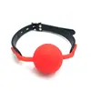 Brinquedos sexuais alternativos para adultos, mordedor de silicone com fivela de pino de couro preto, produtos para saúde sexual de contenção e treinamento