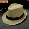 [Punto de Papel] Sombrero de Panamá de Color Puro Jazz para Padres e Hijos Sombrero de Copa Británico para Hombres y Mujeres Parejas