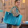 Nueva Bolsa de Playa Eva Europea y Americana Bolsa de Agujeros para Exteriores en la Costa Bolso de Mano de Gran Capacidad para Bricolaje Bolso Tote Portátil para Viajes