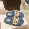 2024 Novas Chinelos Femininos Roupas de Exterior Chinelos de Solado Grosso Velcro Avançado Peça Única Abertos na Ponta Sandálias de Praia Atacado