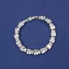 Pulseira Geométrica de Zircônia da Moda Transfronteiriça Quadrado Longo Nicho High-end Pulseira Zircônia Trabalho Comutador Pulseira Namorada