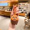 Chaveiro Pingente Criativo de Animal Pequeno Squishy Pistola de Água Desenho Animado Fofo Panda Coelho Brinquedo Decoração de Mochila de Estudante