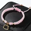 Pulsera Más Vendida Transfronteriza de Amazon, Linda Pulsera de Cabeza de Gato de Dibujos Animados y Anime, Pulsera Tejida de Gatito Ajustable
