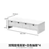 Soporte de Escritorio Mesa de Dormitorio Estante de Almacenamiento con Cajones Caja de Almacenamiento de Escritorio Soporte para Laptop y Monitor